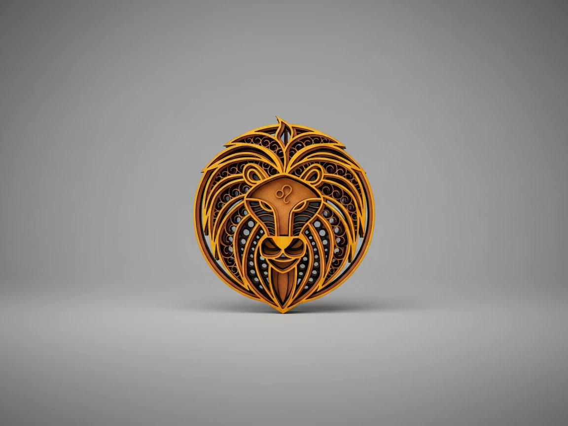 Majestic Leo Zodiac Multilayer SVG XCS