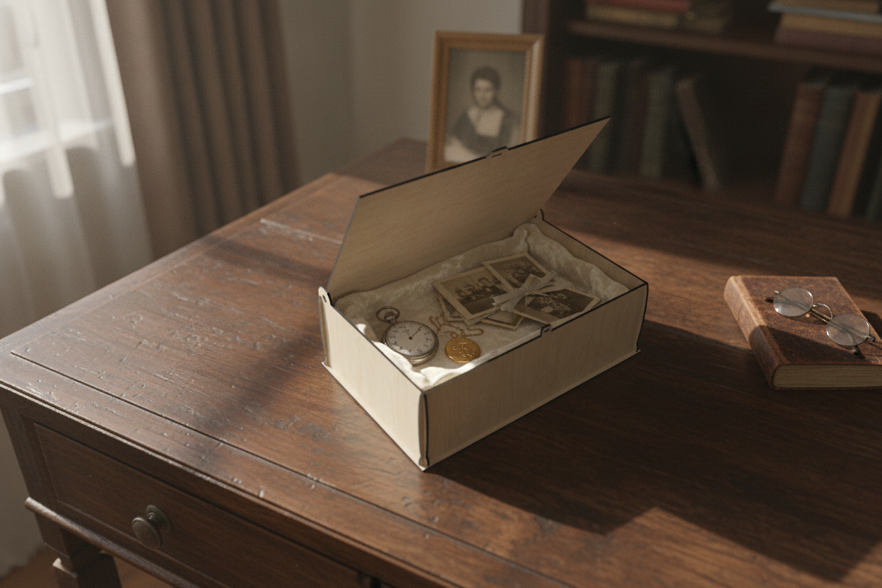 Family Heirloom Box with Tree of Life Engraving wooden box idea