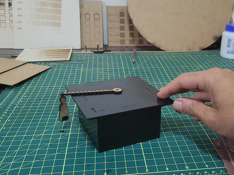 Black Graduation Box