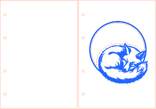 3D Notebook binder cover. Album cover laser cut file. 4 ring wooden ...