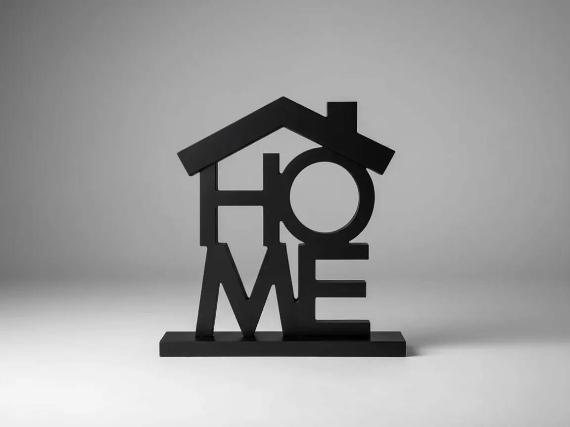 Home-Letter-House-SVG | Hausförmiges Zuhause-Schild | Lasergeschnittene Holzdeko | Regal- & Geschenkdesign
