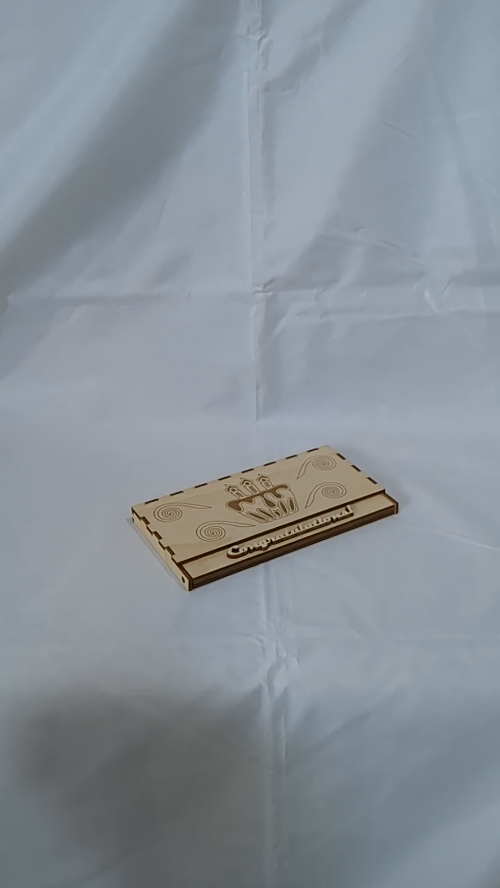 [Laser cut and engrave] Gift Money Case Holder, Cake Candle Pattern, Laser Cutting File. Cover for Money, Laser Cut Design