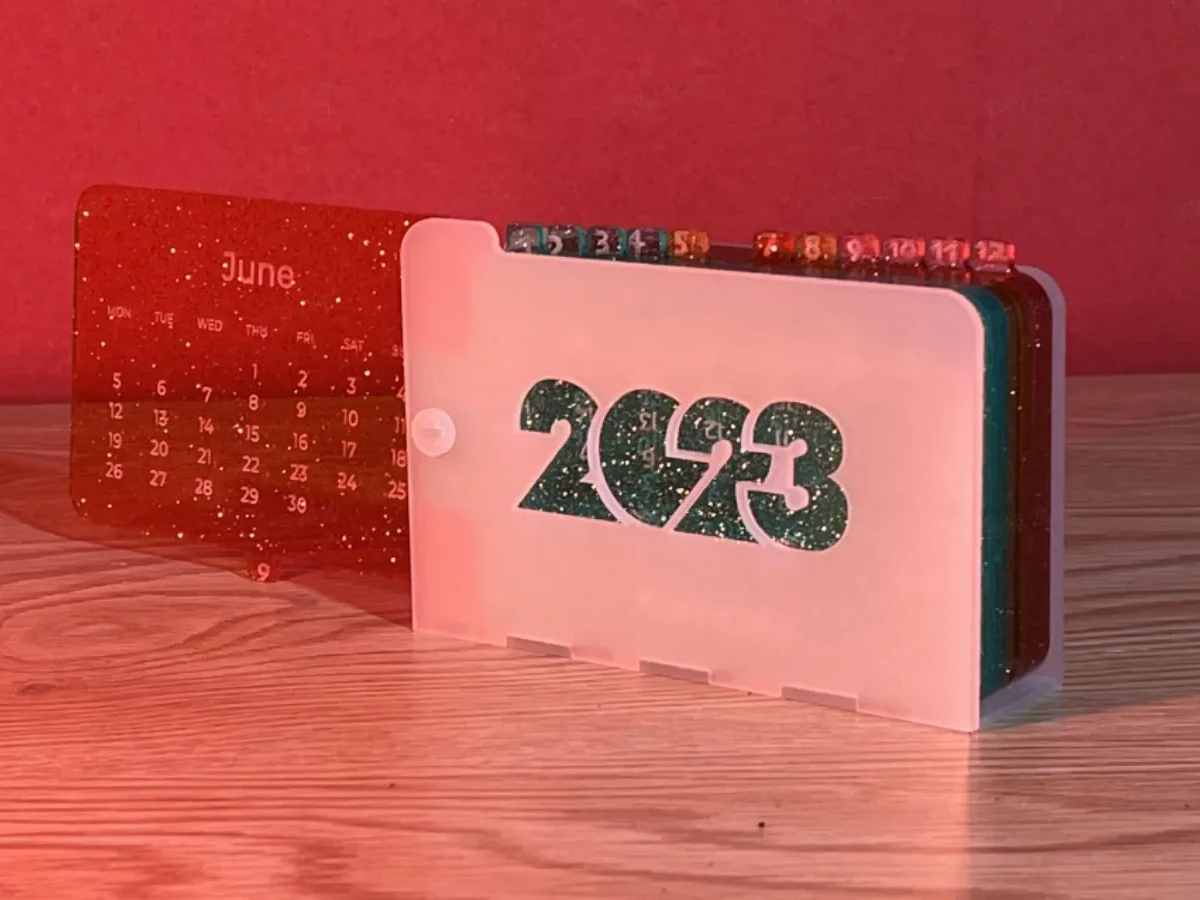 Acrylic Flip Calendar new year gift design
