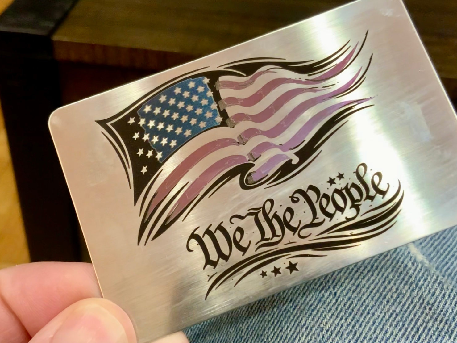 A Color American Flag! — free patriotic laser/print project file on Atomm