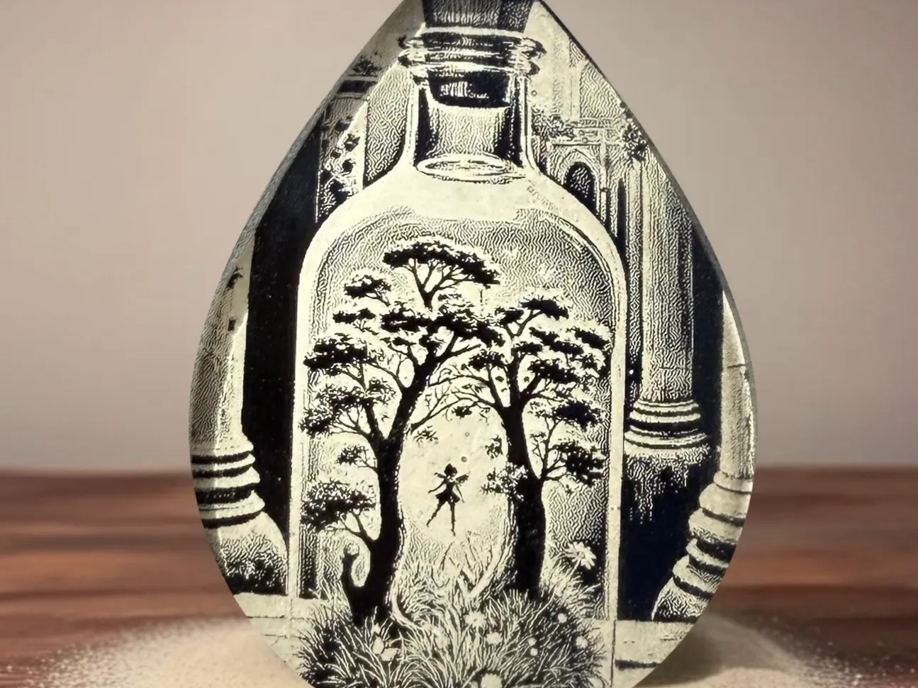 Resin Cabochon, Black Spray Paint, White Spray Paint