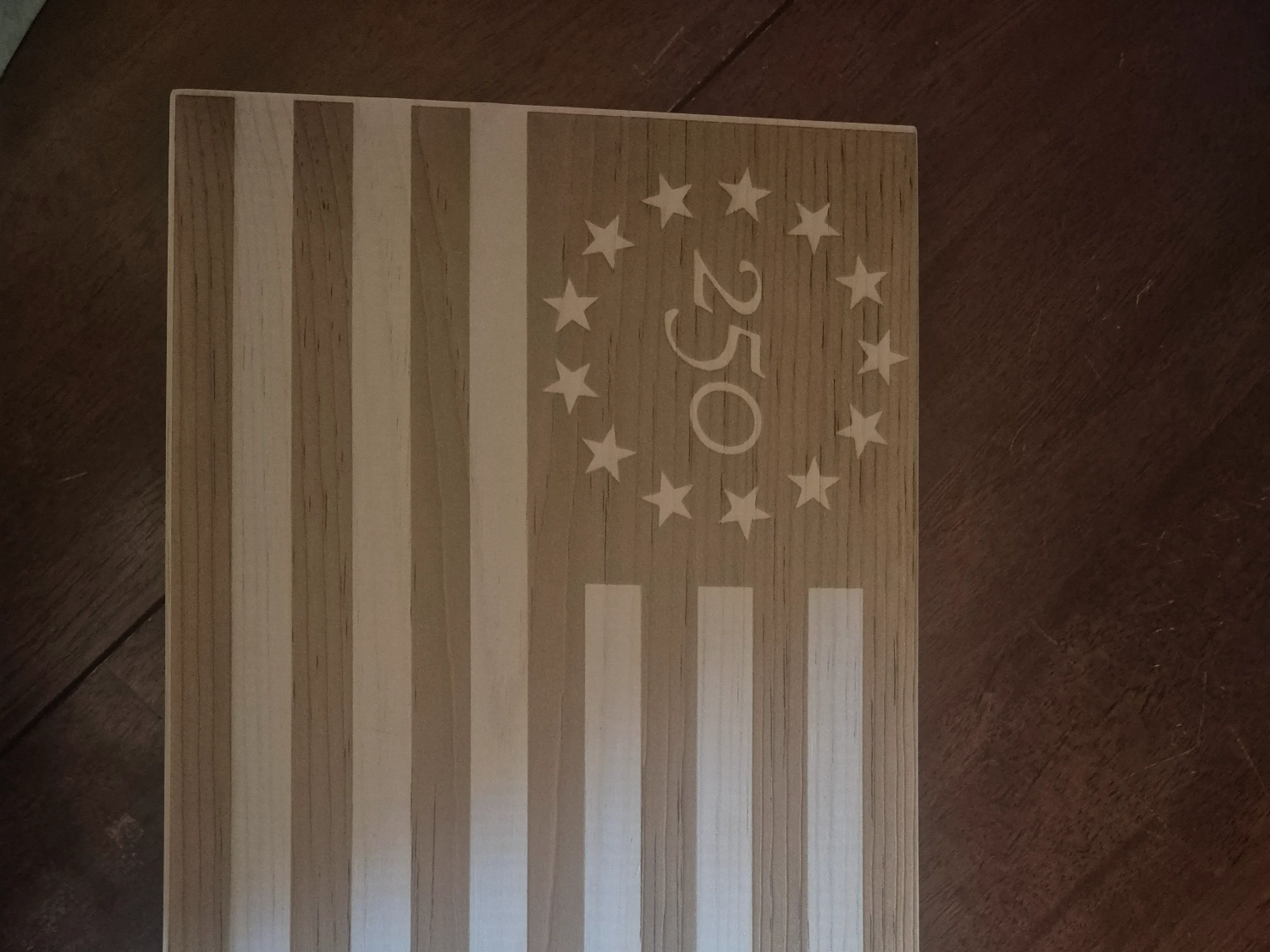250th Anniversary Flag — free American flag wall art project file on Atomm
