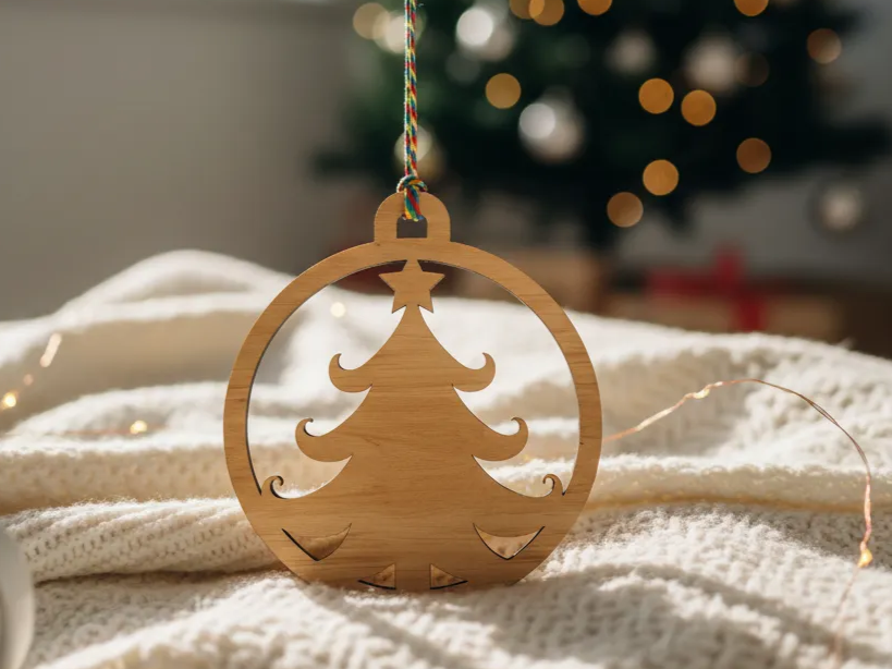 Star-Design Tree Ornament ceiling Christmas decoration idea