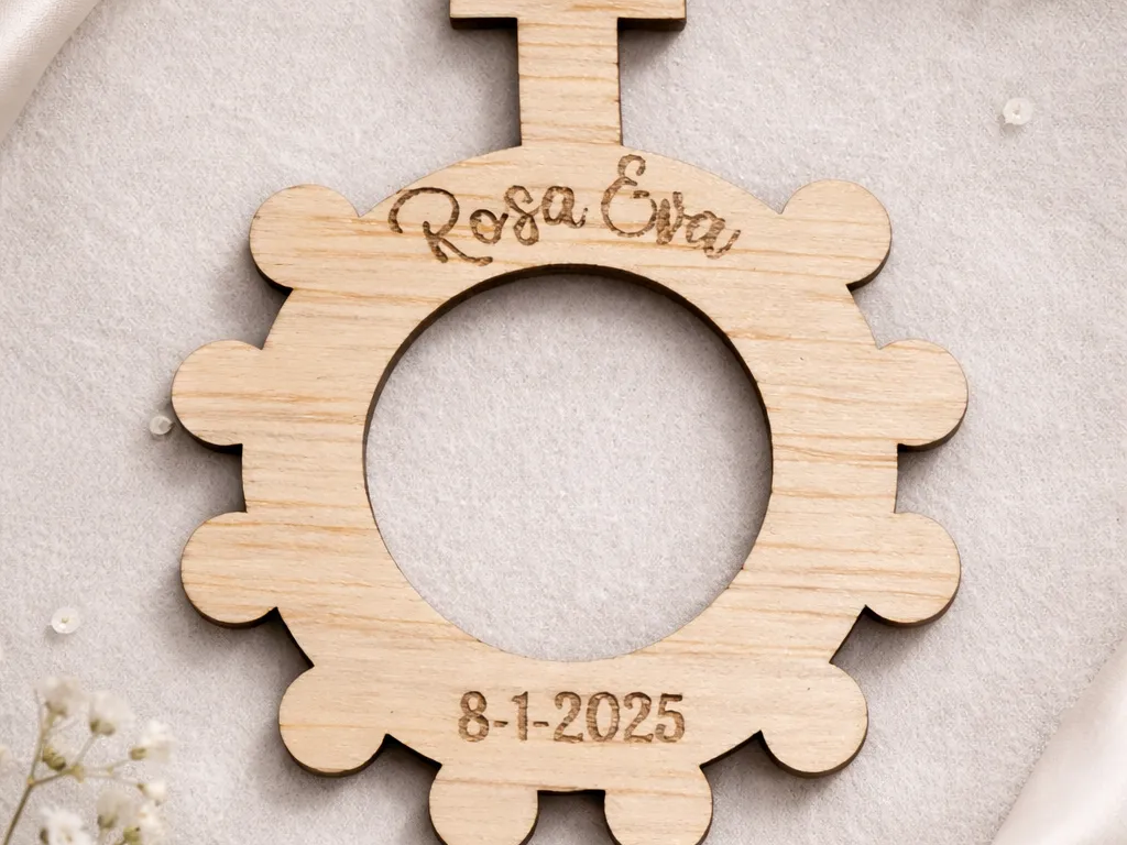 Personalized decade rosary, a meaningful keepsake of faith. personalized ornament design on Atomm