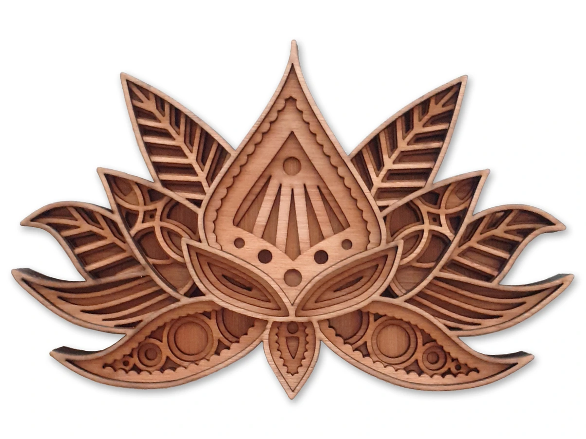 Layered Lotus flower wall art decoration 3D flower craft idea
