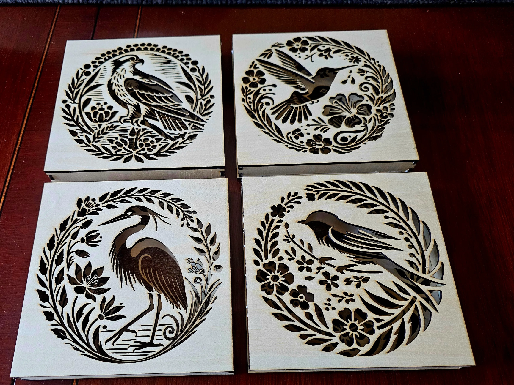 Intricate Bird Shadow Box shadow box design