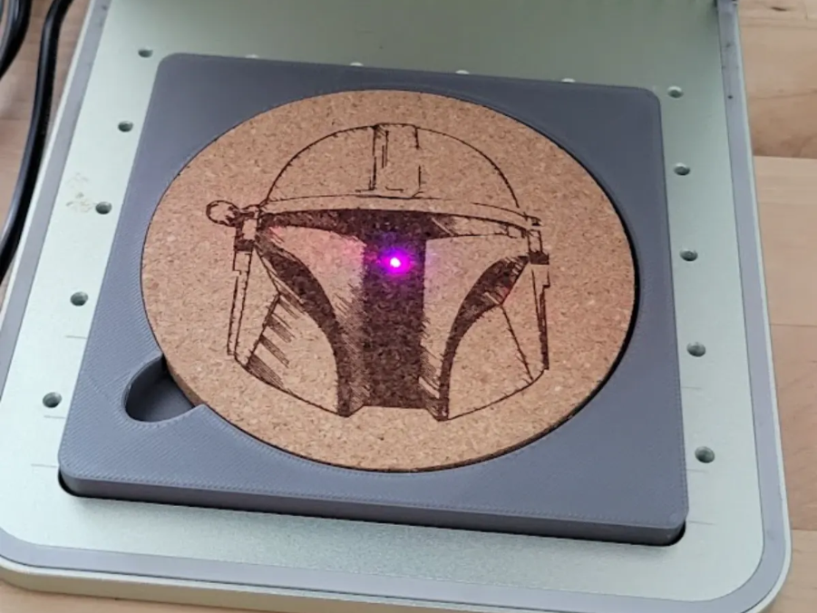 3D printable coaster holder template