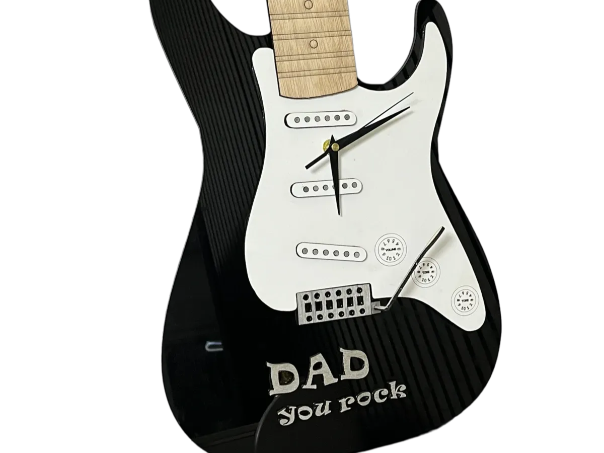Guitar Clock wood clock idea