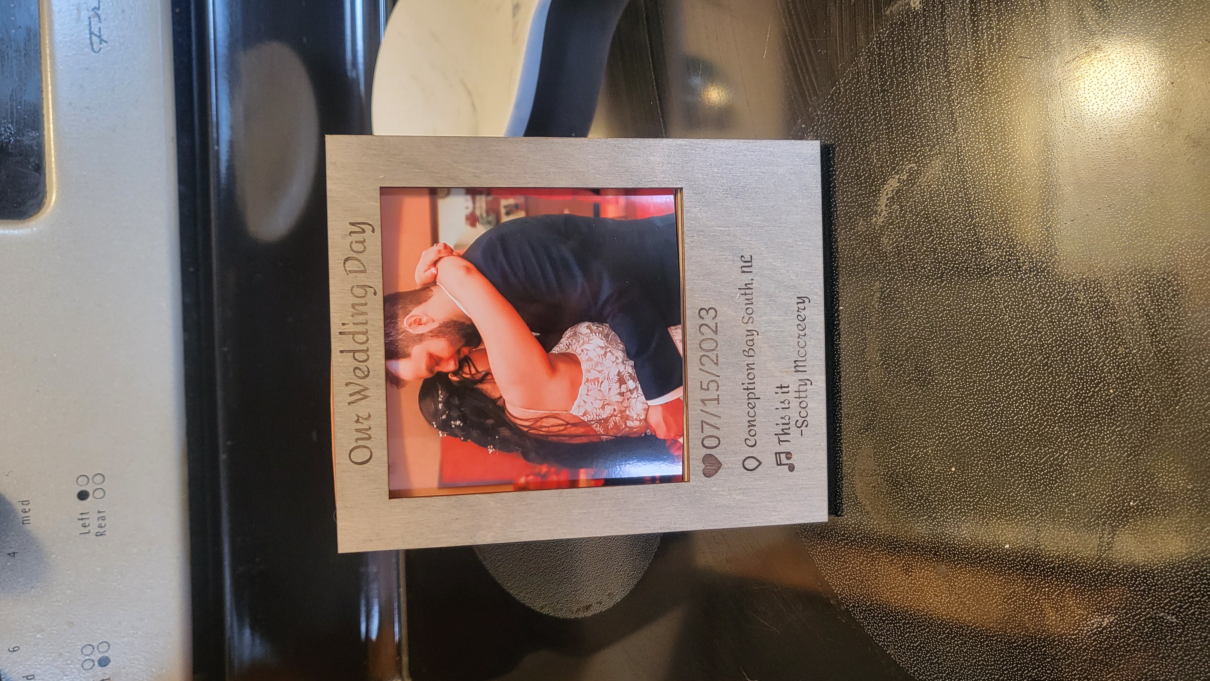 memory photo frame anniversary gift for him idea
