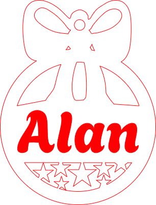 Bombka świąteczna imiona na prezenty.xcs