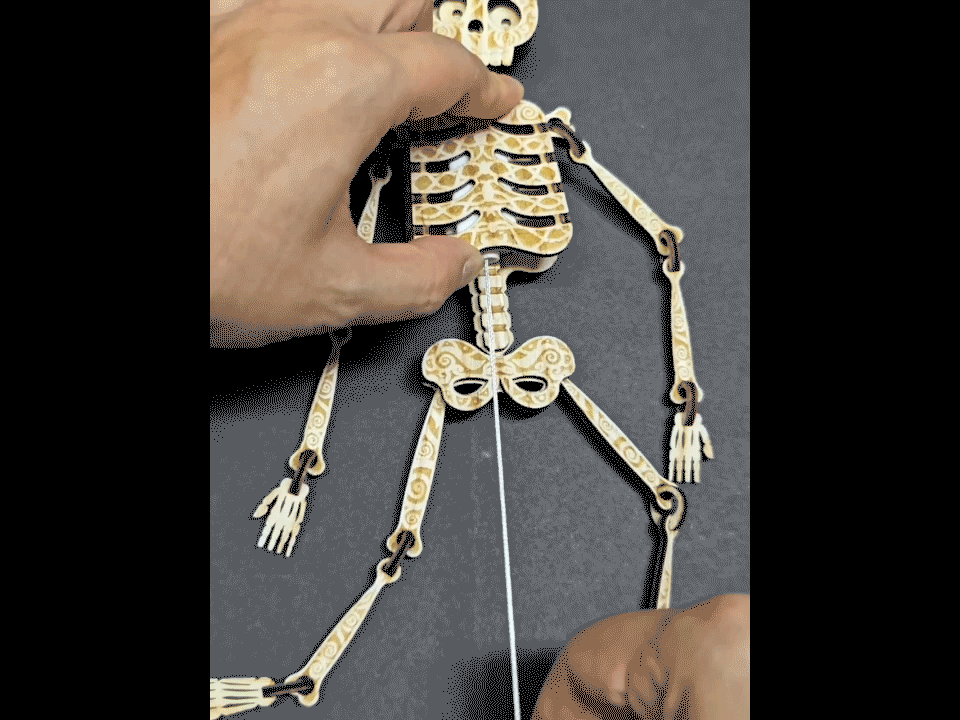 [Laser cut and engrave,Inkjet printing] Clockwork-Dancing Dead