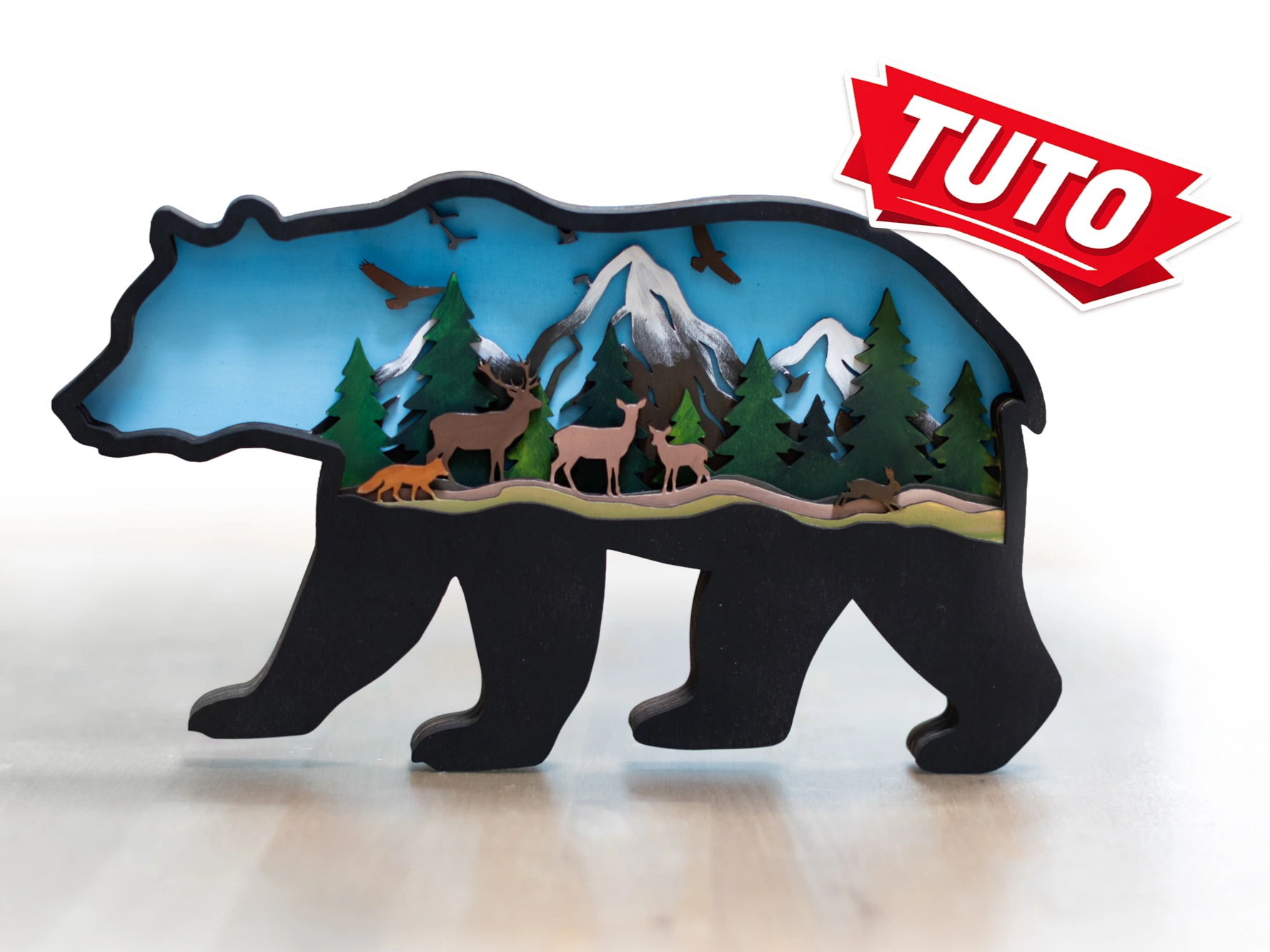 Tutoriel - réaliser une silhouette animale avec un paysage à l ...