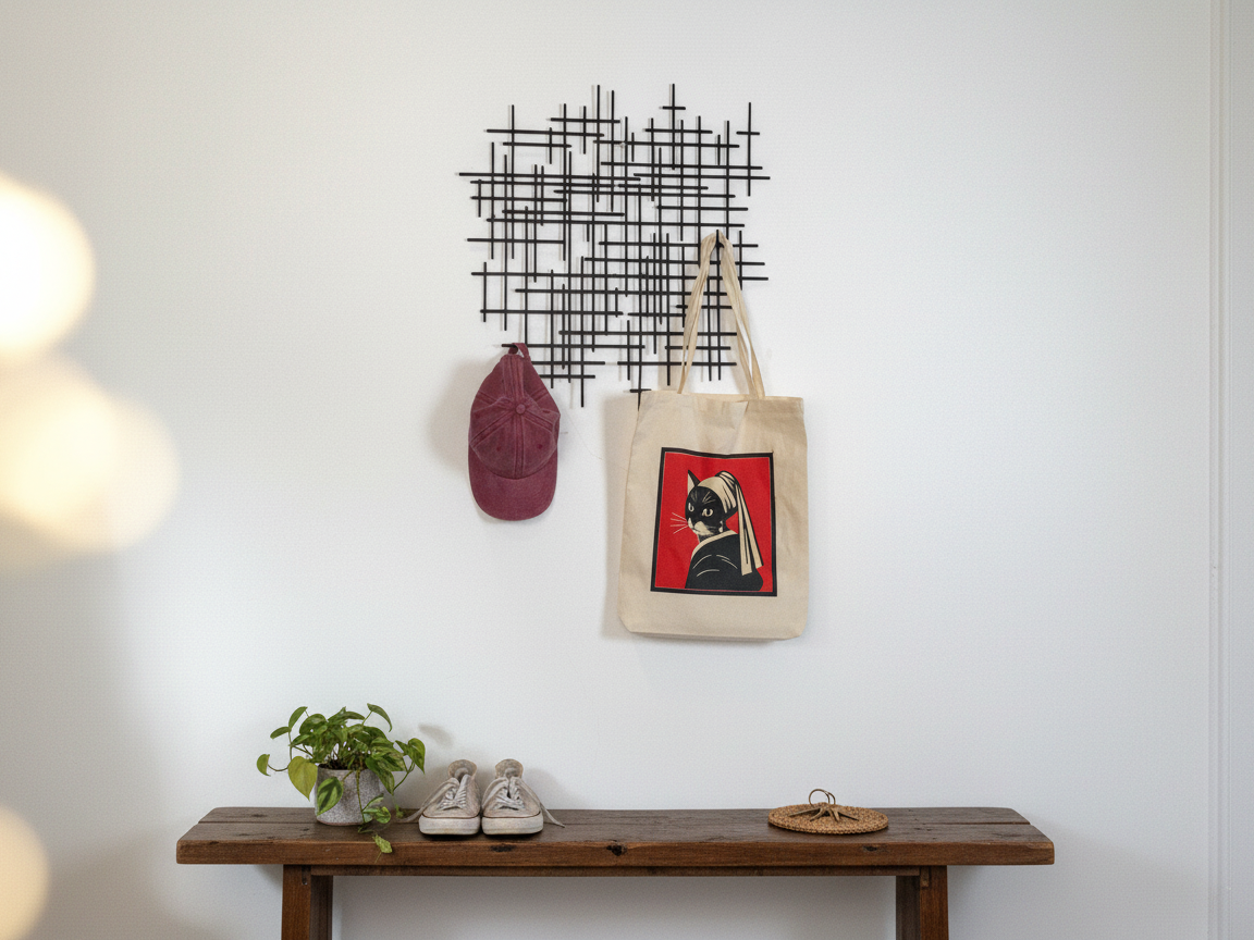 Laser Cut Modern Abstract Metal Wall Rack | Free Files - Atomm
