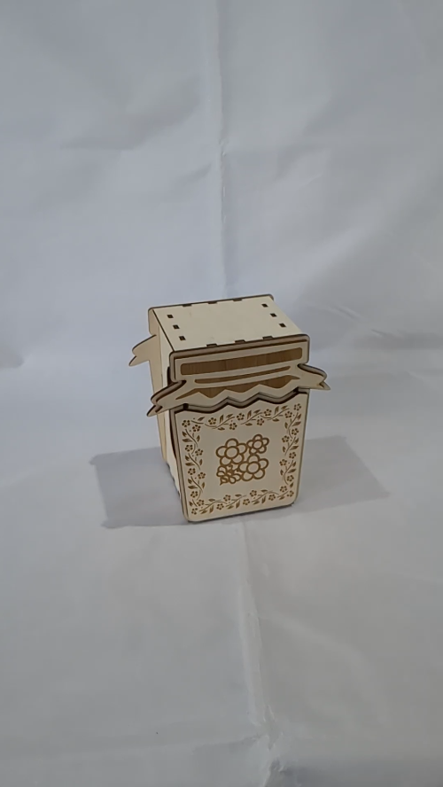[Laser cut and engrave] Gift Box Jar Laser Cut Template, Storage Box SVG DXF Laser Cutting Design