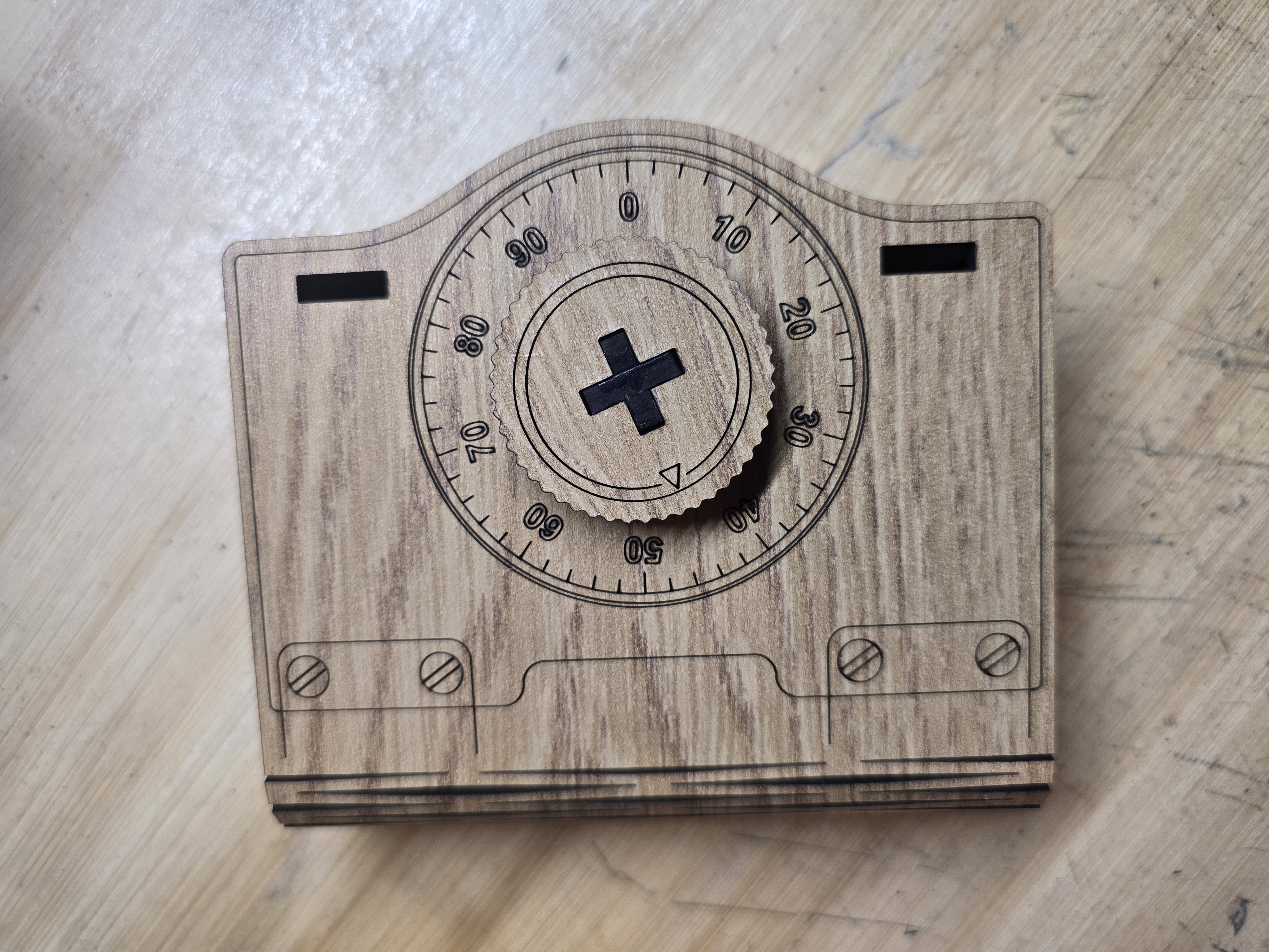 Wooden box safe dad birthday gift idea