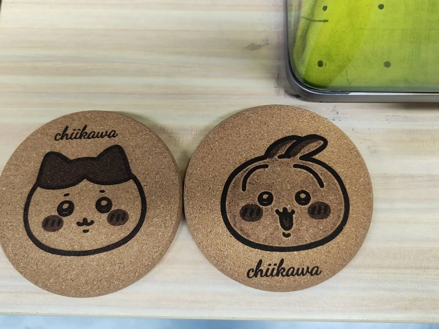 Hachiware pattern cat coaster design
