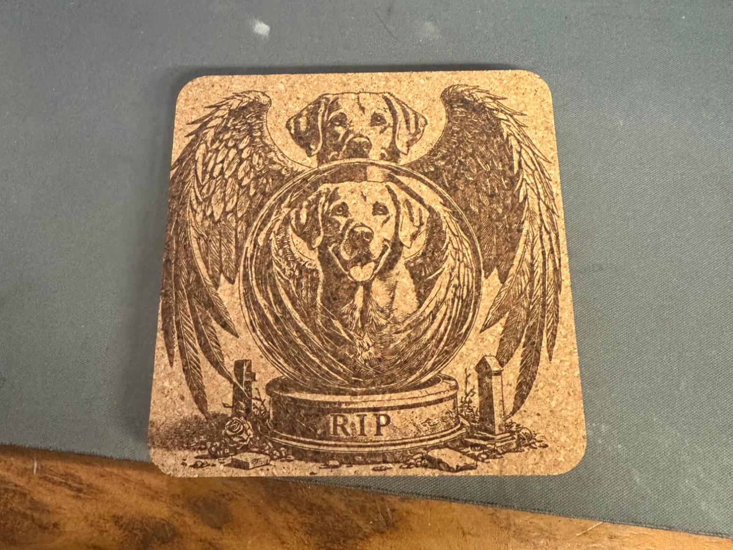 Labrador dog breed cork coaster