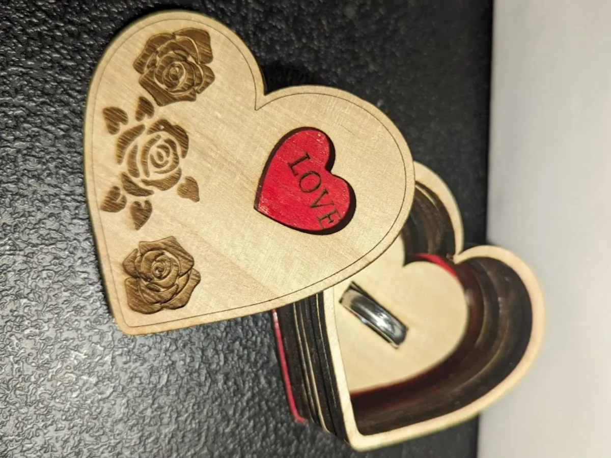 Heart Ring Box jewelry gift box idea