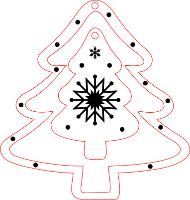 Christmas Trees Ornament - Briz Design.xcs