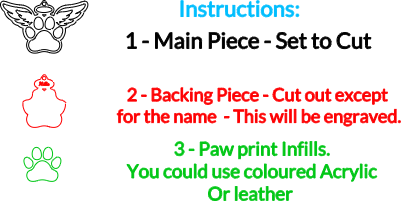 Angel Paw Print with Halo and leather Infill.xcs