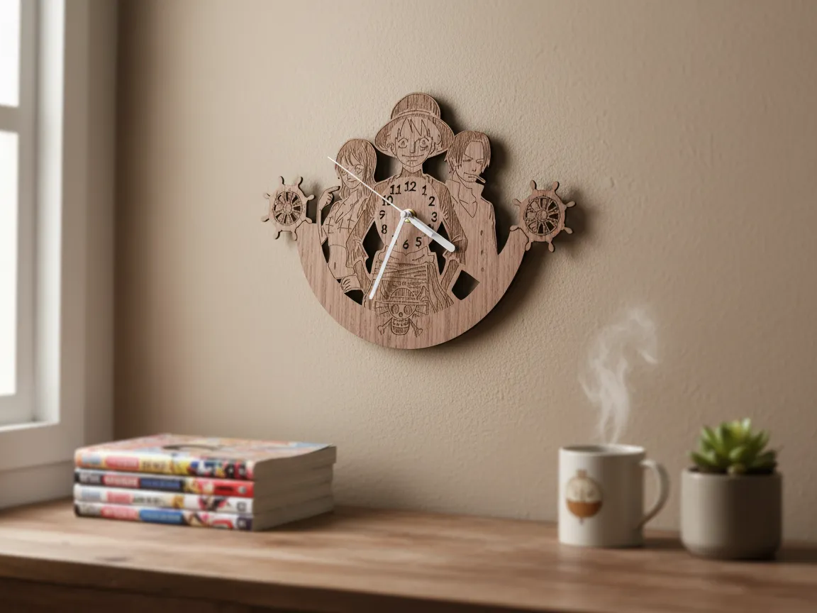 One Piece Wall Clock wall clock design