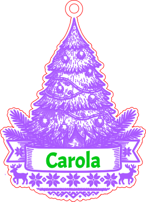 Personalized Christmas Tree Ornament – Custom Name.xcs
