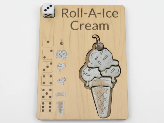Roll-A-Ice Cream Dice Game | Free Files - Atomm