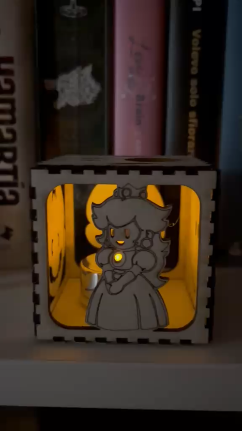 [Laser cut and engrave] Lanterna Super Mario