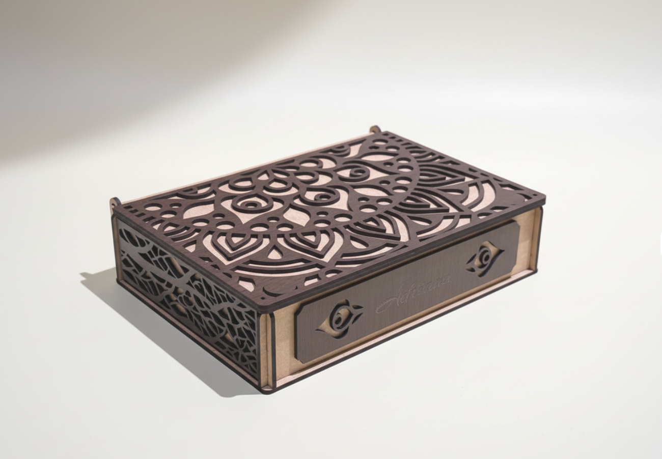 Personalized Jewellery Box with Custom Name wooden box idea