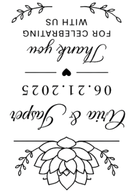 Personalized Wedding Favor Keychain with Floral Design | Free Files - Atomm