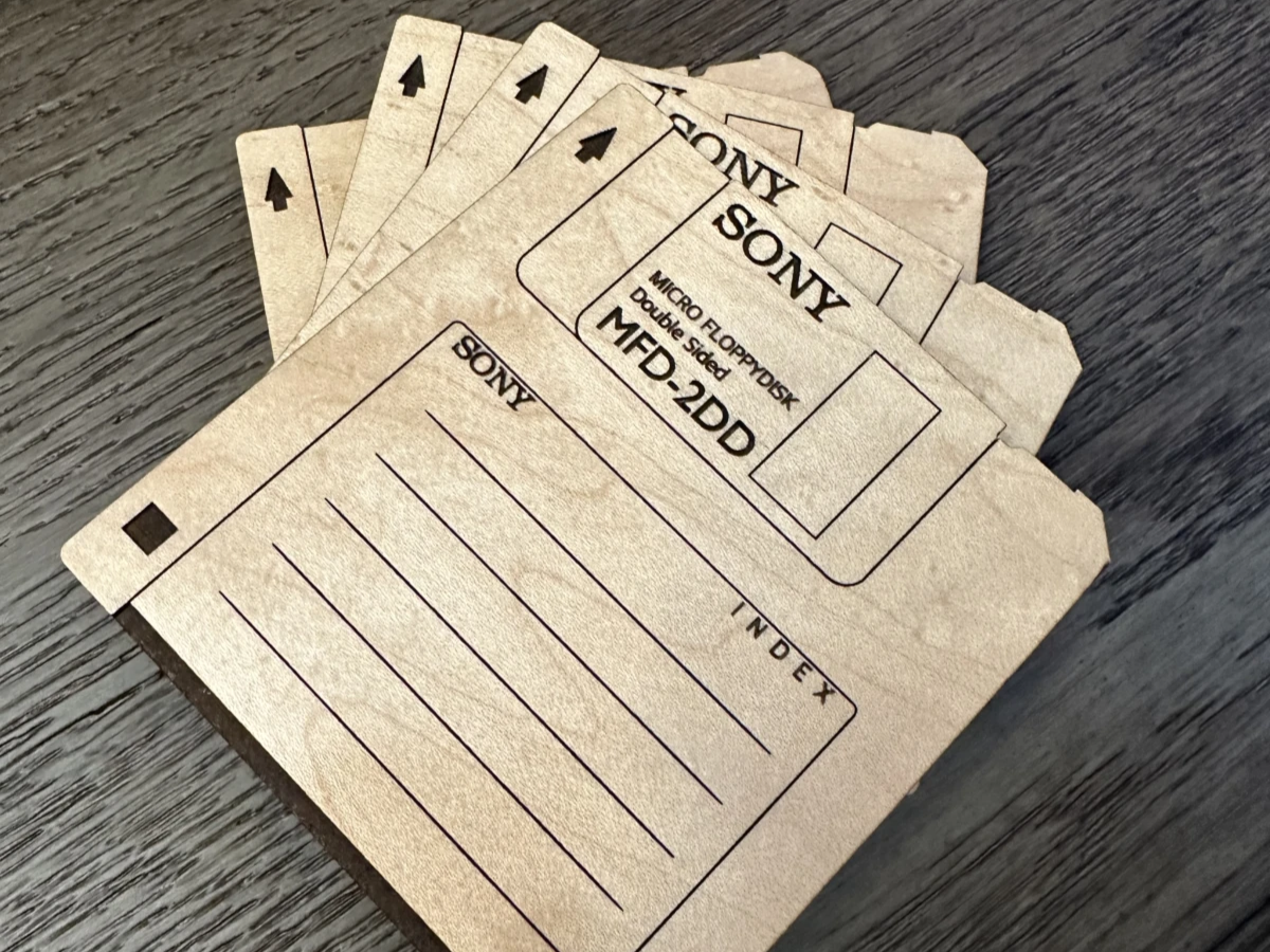 Retro Floppy Disk Coaster