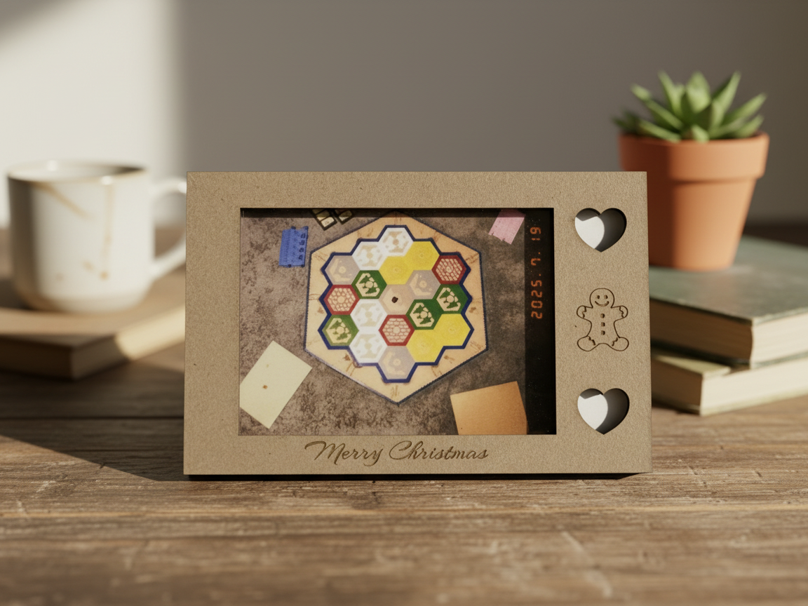 Weihnachts-Polaroid-Bilderrahmen Weihnachts-Geschenkkorb-Idee