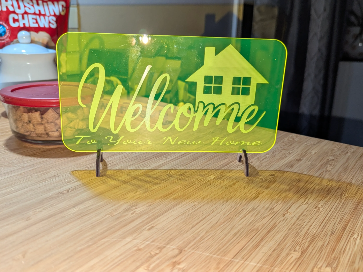 Dekoratives Schild 'Welcome to Your New Home'