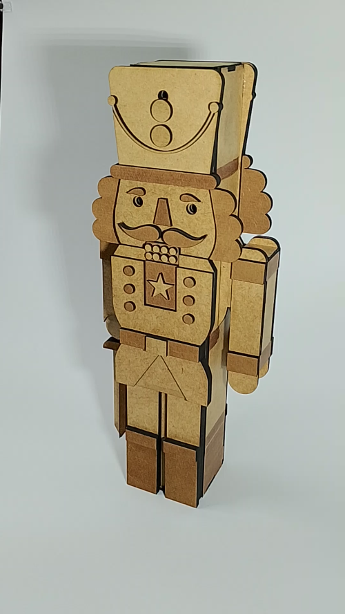 [Laser cut and engrave] Laser Cut Wooden Nutcracker Soldier Christmas Decoration