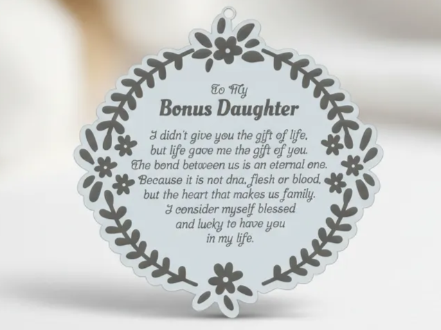 "Bonus Daughter" Ornament gift design