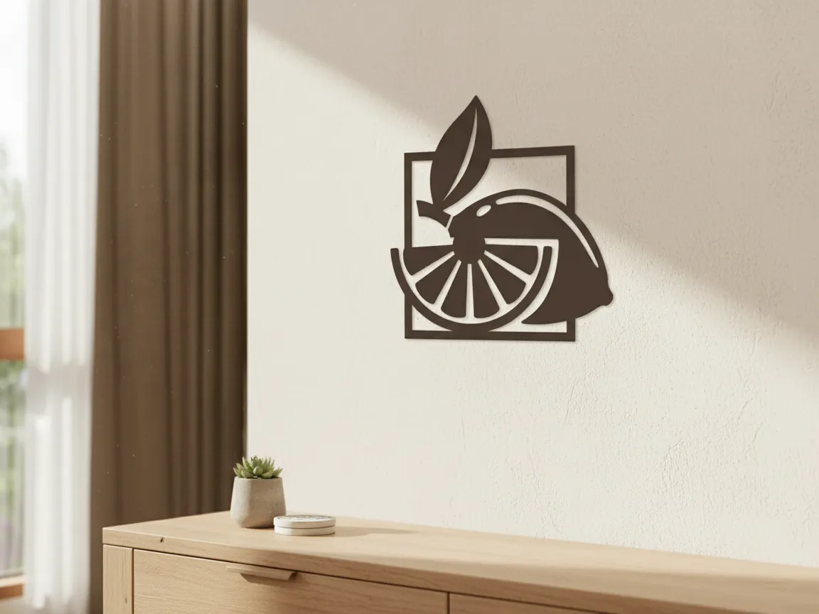 Lemon Fruit Square Wall Art kitchen wall art and decor idea