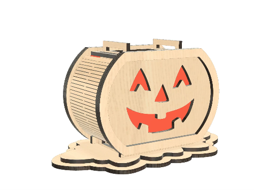 [Laser cut and engrave] Stackable Pumpkin Tealight Lanterns