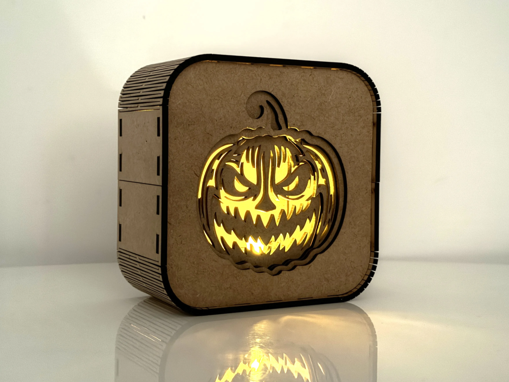 Jack-o'-lantern - shadow box - vero progetto zucca Atomm
