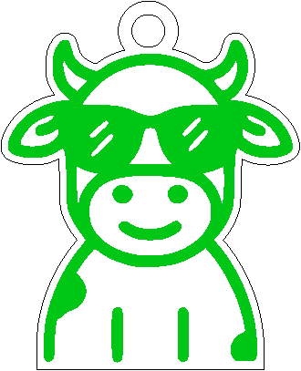 keychian cow.xcs