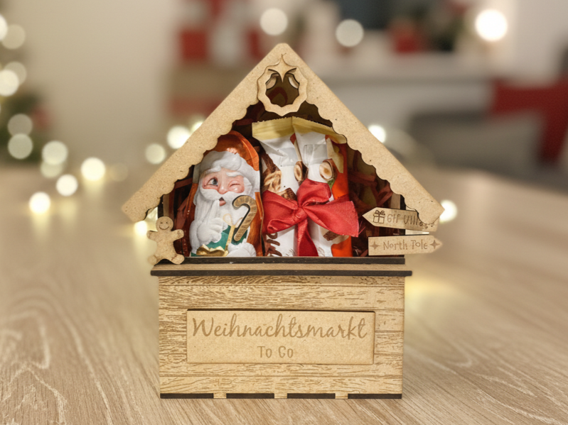 Christmas Market Gift Box (To Go) gift box design