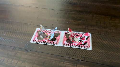 [Laser cut and engrave] Playing Card Butterfly Popout