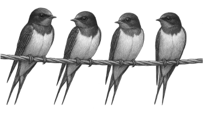 Schwalben auf Stromleitung.xcs