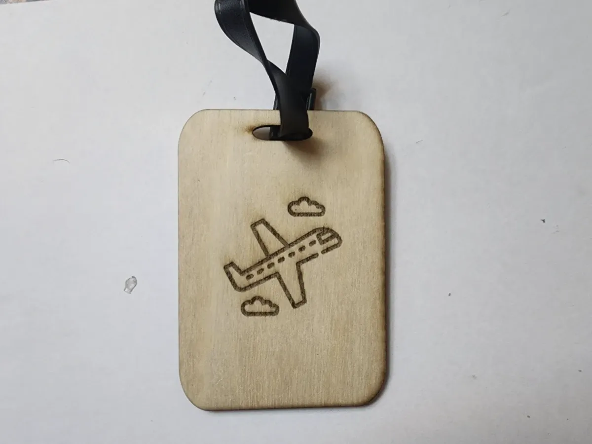 Custom Wood Luggage Tag wood keychain idea