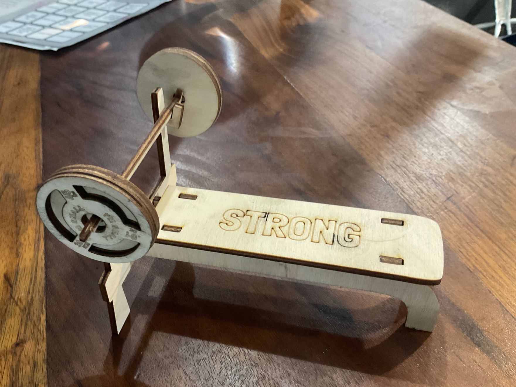 Miniature Bench Press Model gift idea