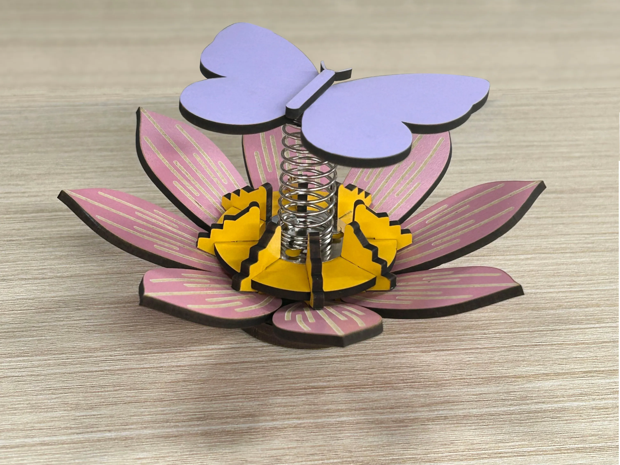 Fluttering Lotus Butterfly Car Ornament personalized ornament design on Atomm