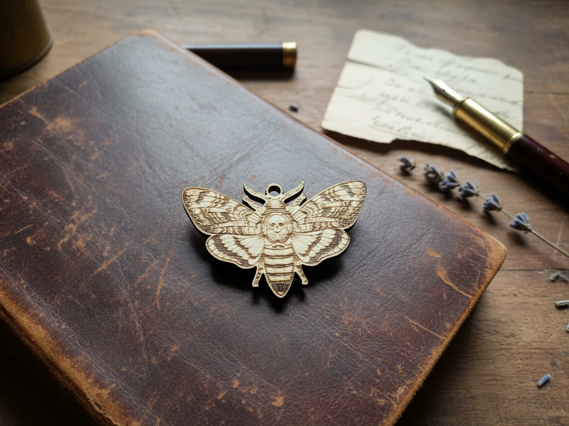 Death's Head Moth Earrings earring design